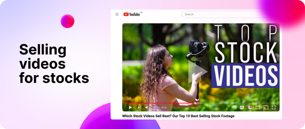 Selling videos for stocks