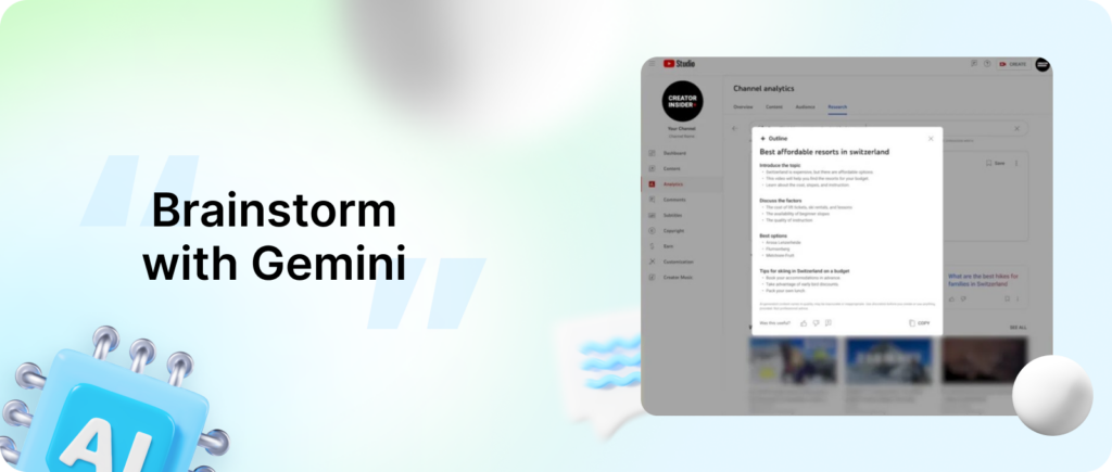 Brainstorm with Gemini