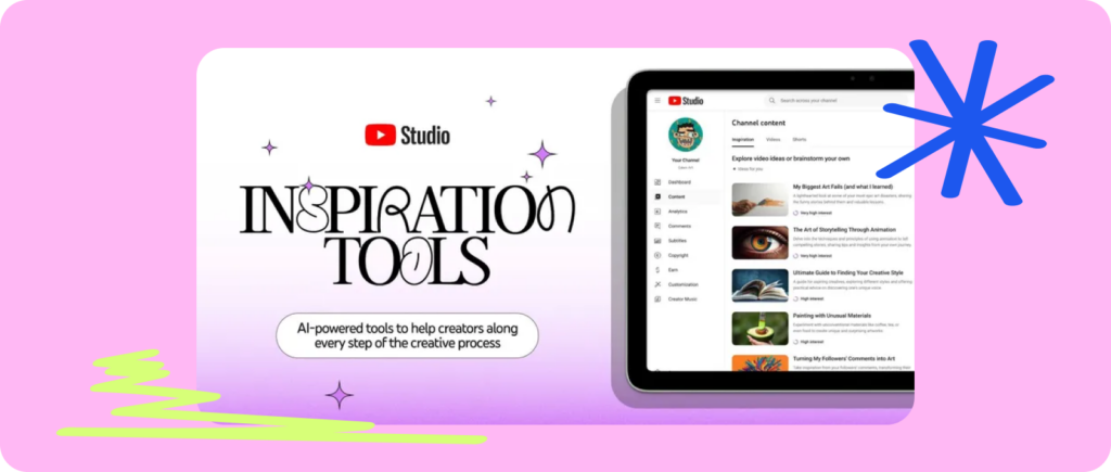 Modernization of the “Inspiration” tab